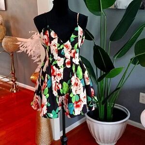 Sanjoy floral romper sz m
